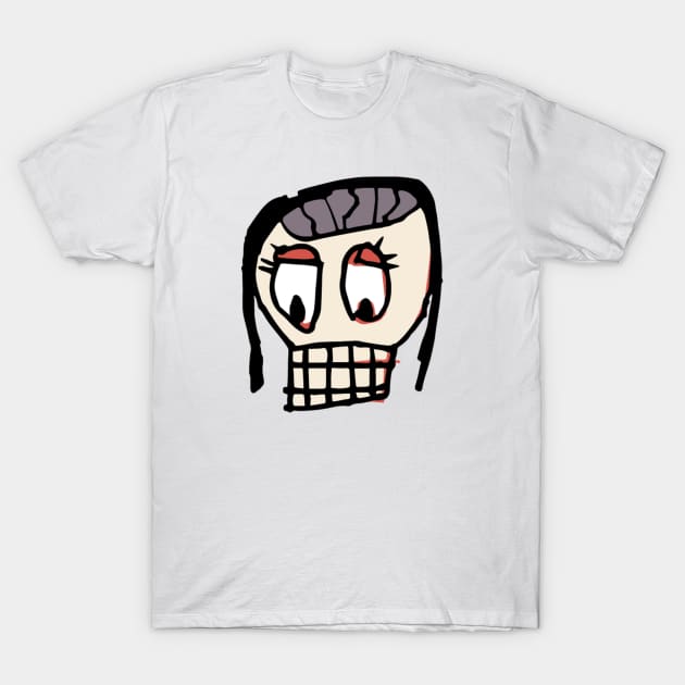 Sophia's Skull Girl T-Shirt by SchaubDesign